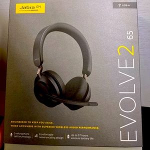 Jabra Evolve2 65 Headphones. New in the box.